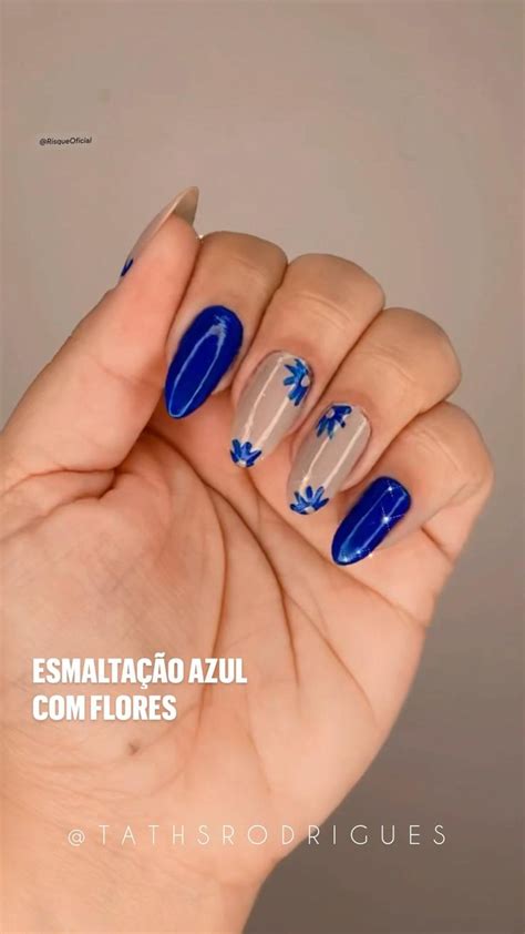 Ideias De Esmaltação Azul