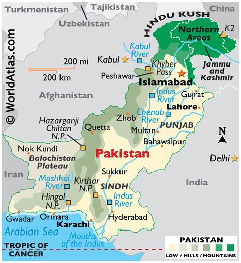 Geography of Pakistan, Landforms - World Atlas