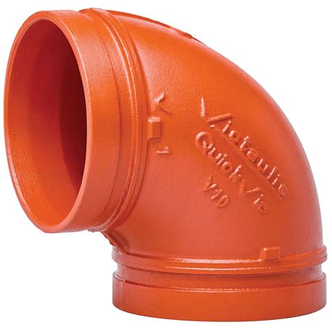Γωνία Αυλακωτή 90° Κλιματισμού VICTAULIC – Style V10 – HydroFire