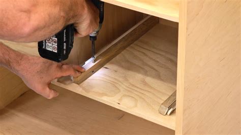 how to make a drawer with slides