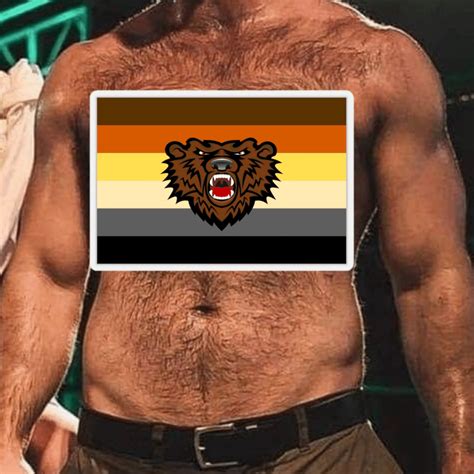 Gay Bear Sticker Brotherhood LGBTQ Pride Flag Queer | Etsy