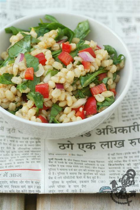 Pearl Barley Spinach Salad with Garlic and Chilli Flakes » Coffee & Vanilla