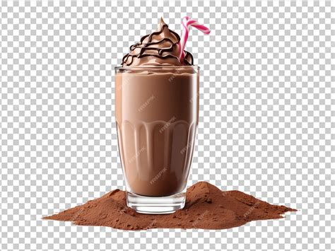 Premium PSD | Chocolate milk shake