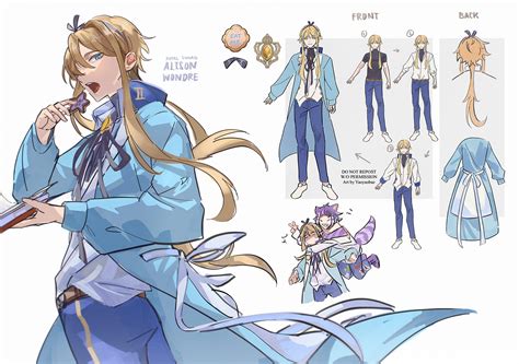 Rsa oc Alison ref sheet(finally)! : TwistedWonderland
