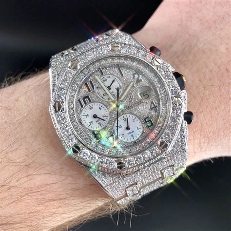 [WTS] 🇺🇸 Iced Out Audemars Piguet Royal Oak Offshore - VS or better stones - $25,000 : Watchexchange