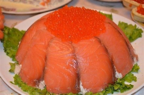 Рыбный торт из слабосоленой семги - ГлавИкра - Красная икра