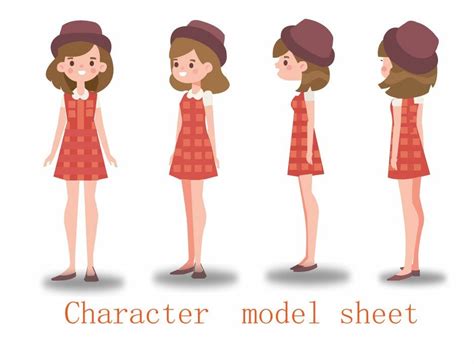 female character model sheet