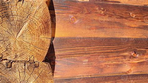 Diverse wooden surface. The walls of the houses are made of wood ...