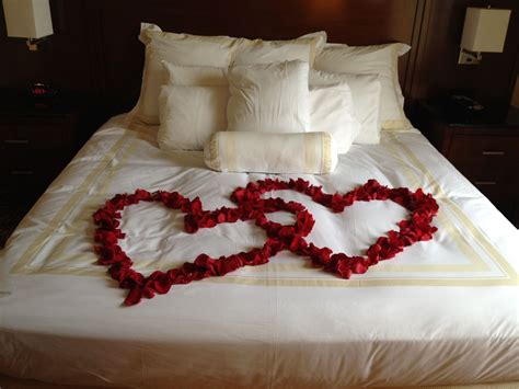 Bed Decoration With Rose Petals
