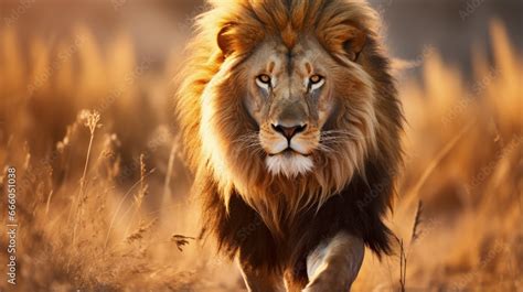 lion  mane  etosha namibia african lion walking   grass