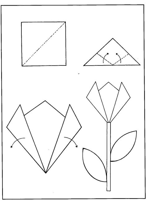 Dobradura Para Imprimir E Montar - Online Cursos Gratuitos | Dobradura de flor, Arte de origami, Trabalhos ...