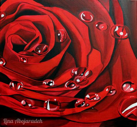 Rose Canvas Painting at PaintingValley.com | Explore collection of Rose ...