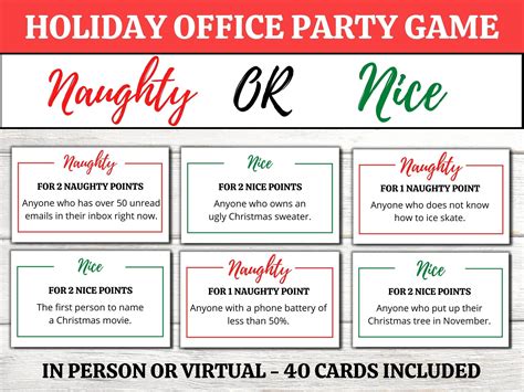 Holiday Office Game Printable | Christmas Work Party | Virtual Party