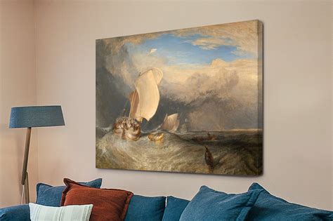 Fishing Boats Framed Classic Turner Art Print | Canvas Prints AU