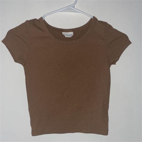 Plain basic brown tee shirt This brown color is... - Depop