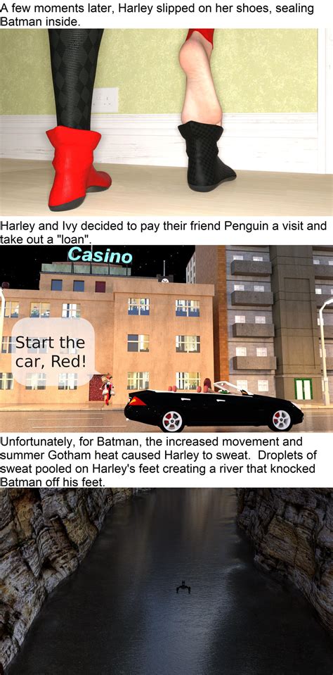 Harley v Micro Batman part III Sweaty Feet Variant by dudeduderson2000