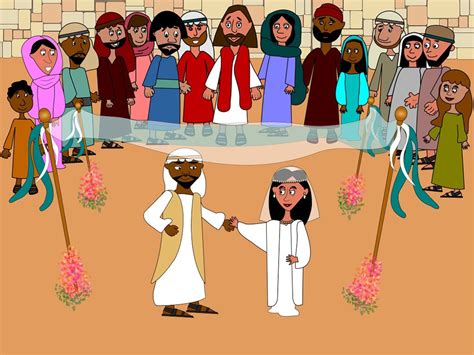 FreeBibleimages :: Jesus at a wedding in Cana :: Jesus turns water into ...