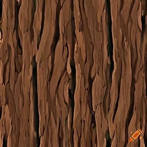 Seamless stylized tree bark texture on Craiyon