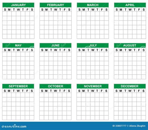Leerer Kalender Lizenzfreie Stockfotografie - Bild: 33807777