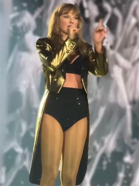 Taylor Swift Paris Eras Tour Metallic Gold Coat - Movie Jackets