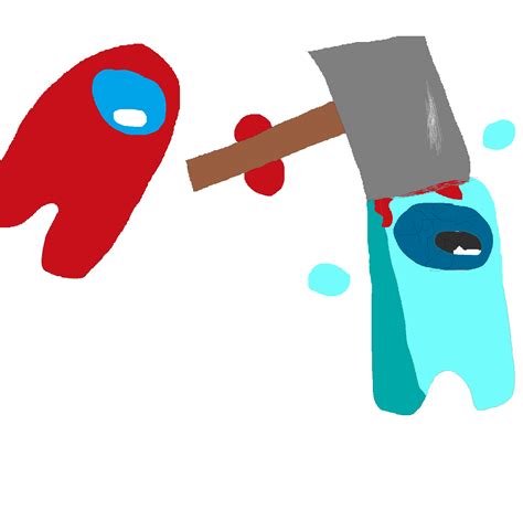 cyan got bonked hard : r/AmongUsArt