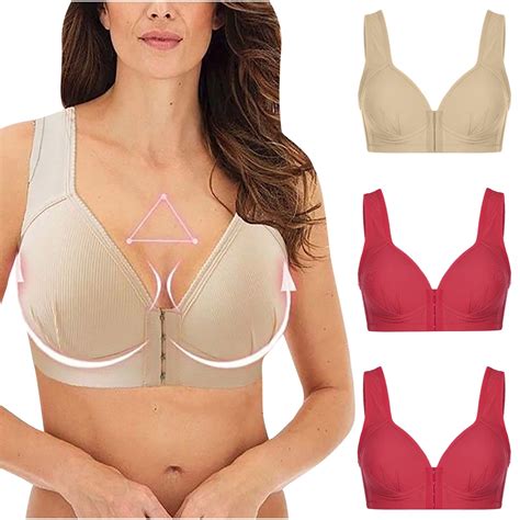 Azrian Women's Plus Size Seamless Comfy Bra,Solid Color Bra Underwear 3