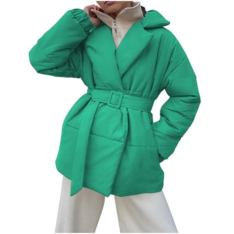 HTNBO Women's Padded Puffer Jacket Thickened Long Sleeve Quilted