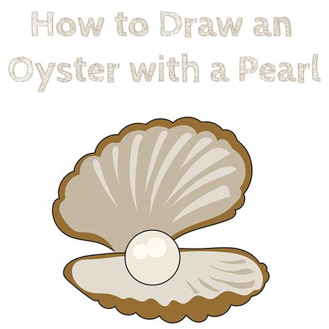 draw  oyster   pearl   draw easy