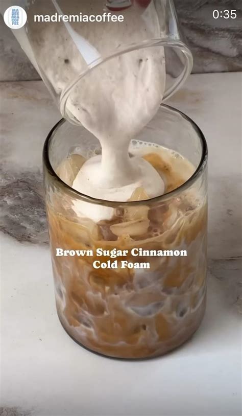 brown sugar cinnamon cold foam latte coffee recipes cold coffee
