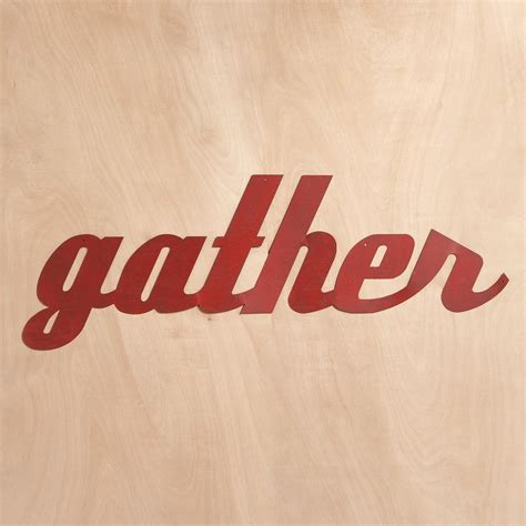 "Gather" Sign | Gather sign, Wooden gather sign, Wall signs