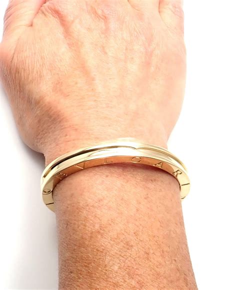 bulgari bvlgari   yellow gold bangle bracelet  stdibs bvlgari