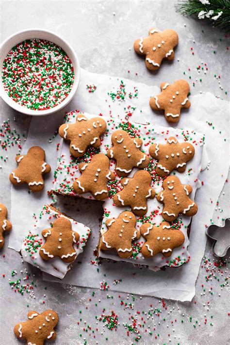 Gingerbread Cookie Bars - Eats Delightful