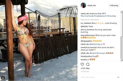 Pic! Mbali Nkosi Shows Off Her Bikini Body - OkMzansi