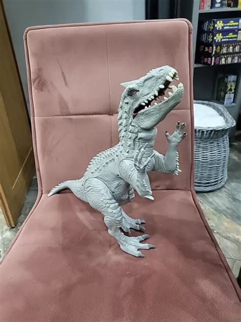 JURASSIC WORLD INDOMINUS Rex Figure JW Hasbro Toy Light Sound 2014 ...