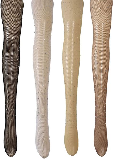 Rhinestone Tights Nude