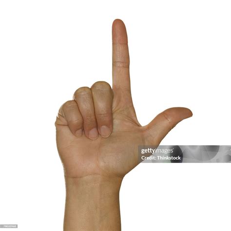 Hand Making L Sign High-Res Stock Photo - Getty Images