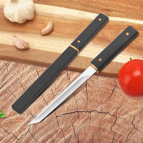 FHBVT Outdoor Camping Meat Eating Knife with Stainless Steel Blade and