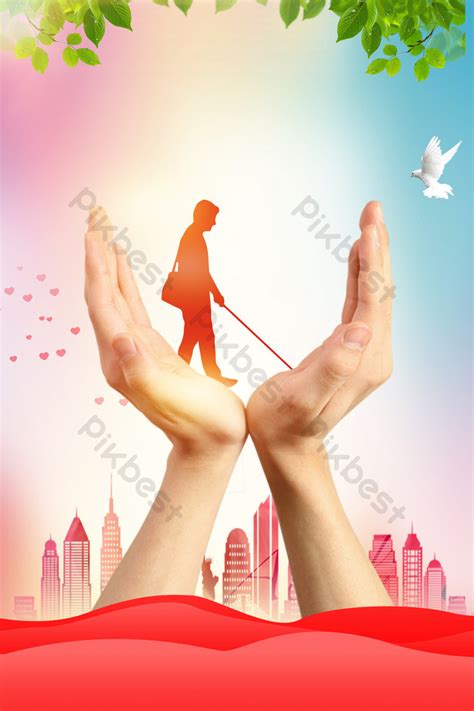 blind day caring public welfare international blind day poster