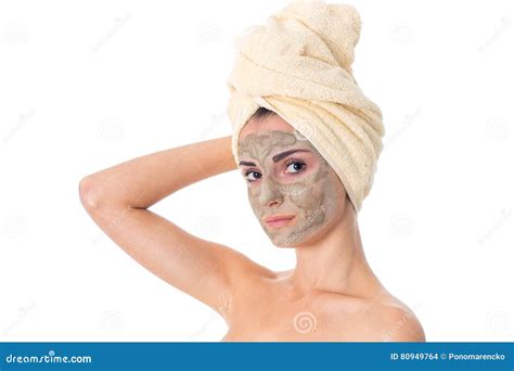 Gorgeous Girl Takes Care Her Skin Stock Photo - Image of gorgeous ...