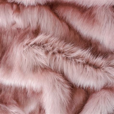 Blush LUXE Fake Fur Faux Fur Fabric by the Metre / Yard (RESTOCKING JU ...