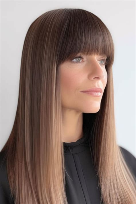 Expect more blunt cuts for long thick hair to trend next summer 13