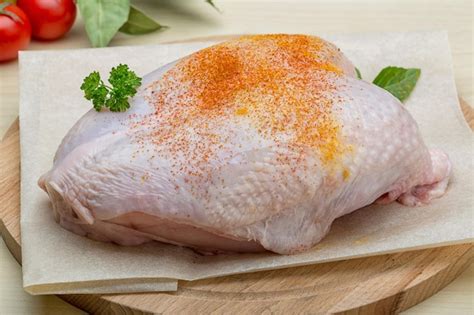 Premium Photo | Raw chicken breast