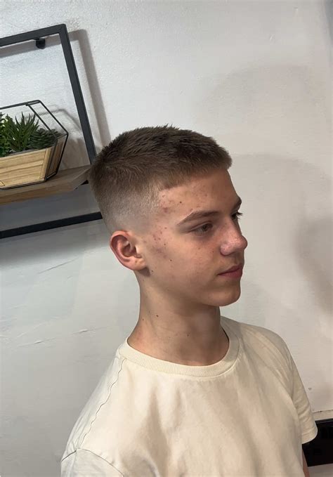 buzz cut with skin fade 12