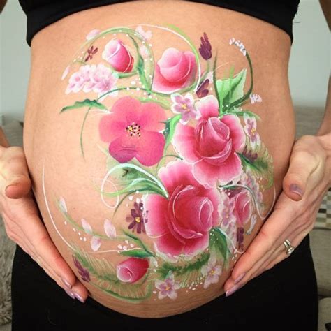 Arty bumps baby bump painting – Artofit