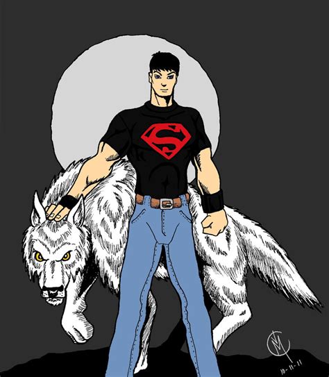 Superboy and Wolf by tat2tiger on DeviantArt