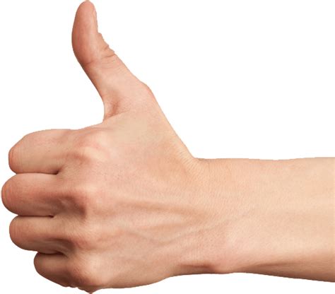 Download Isolated Thumb Up Finger transparent PNG - StickPNG