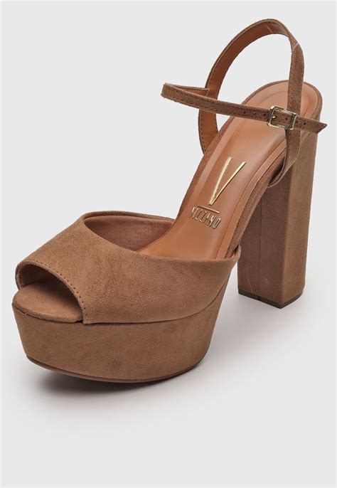 Sandalia Marrom Meia Pata - Sandália Vizzano Meia Pata Marrom - Compre Agora | Dafiti Brasil