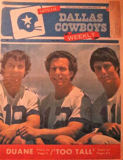 Clint Longley, Roger Staubach and Danny White 1976 | Dallas cowboys ...