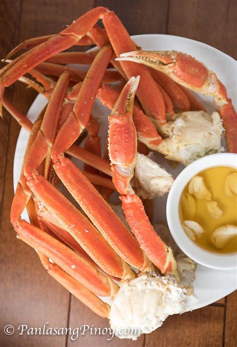 Steamed Snow Crab Legs Recipe - Panlasang Pinoy | Crab legs recipe