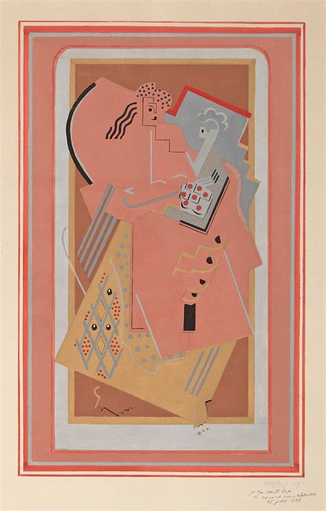 bonhams albert gleizes french   femme  enfant